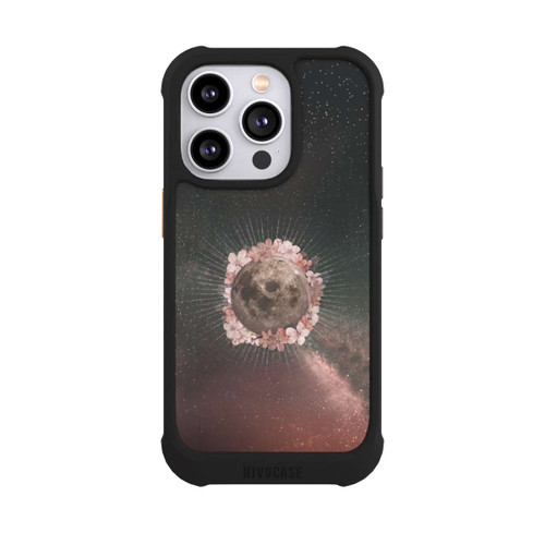 Apple iPhone 14 Pro NIVOmax Blumen und Mondlicht