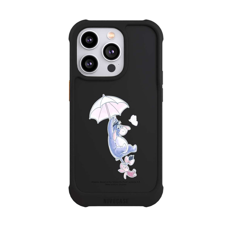iPhone 14 Pro NIVOmax Winnie Pooh Eeyeore Find Happiness Transparent