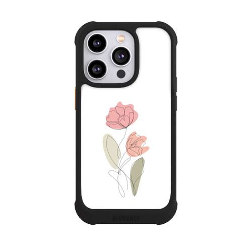Apple iPhone 14 Pro NIVOmax Flower Line Art Red