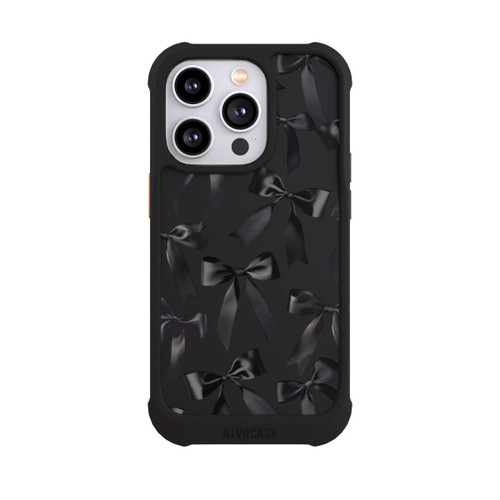 Apple iPhone 14 Pro NIVOmax Schwarze Satinschleifen