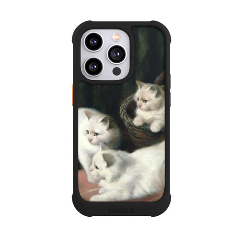 Apple iPhone 14 Pro NIVOmax Three White Angora Kittens