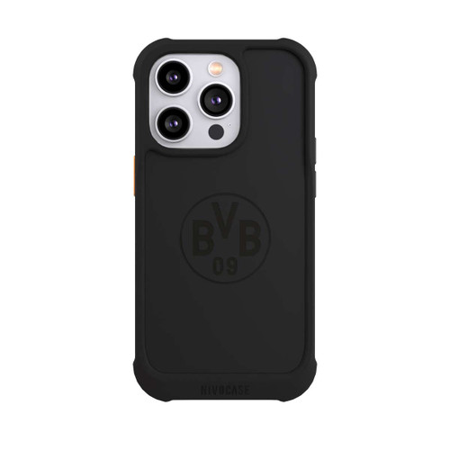 Apple iPhone 14 Pro NIVOmax BVB Logo Schwarz Transparent