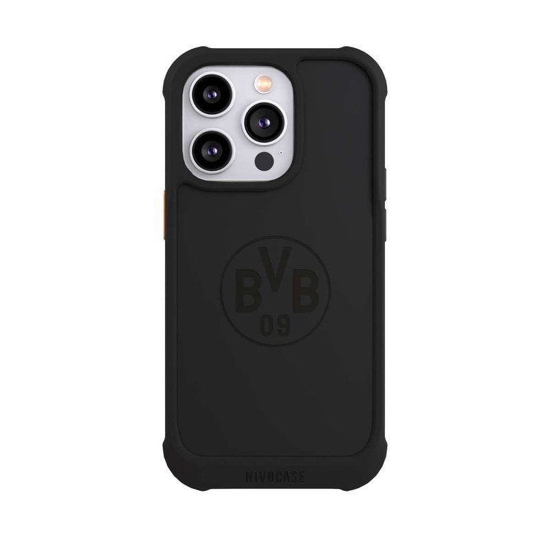 iPhone 14 Pro NIVOmax BVB Logo Schwarz Transparent