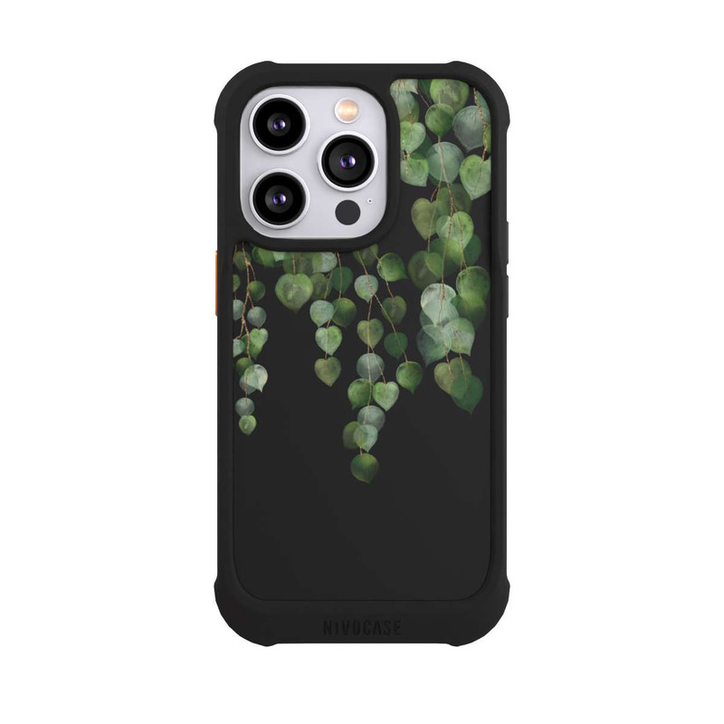 iPhone 14 Pro NIVOmax Eucalyptus Hanging Watercolor Transparent