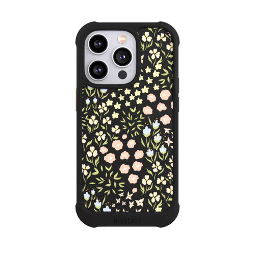 Apple iPhone 14 Pro NIVOmax Blumenmuster Pastell Transparent