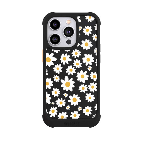 Apple iPhone 14 Pro NIVOmax Daisy Flower Seamless Pattern Transparent