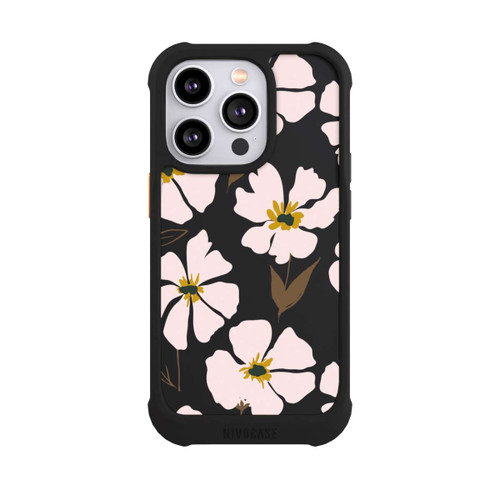 Apple iPhone 14 Pro NIVOmax Simple Pastell Flowers Rose Transparent