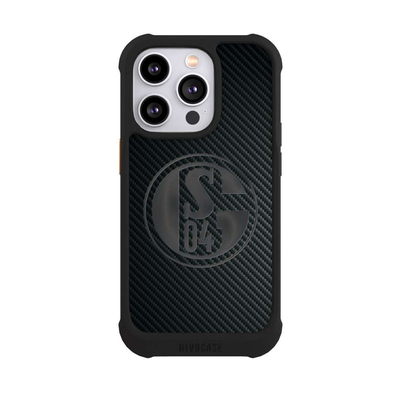 iPhone 14 Pro NIVOmax Schalke 04 Carbon Look
