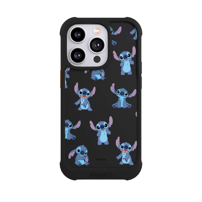 iPhone 14 Pro NIVOmax Stitch Faces Pattern Transparent