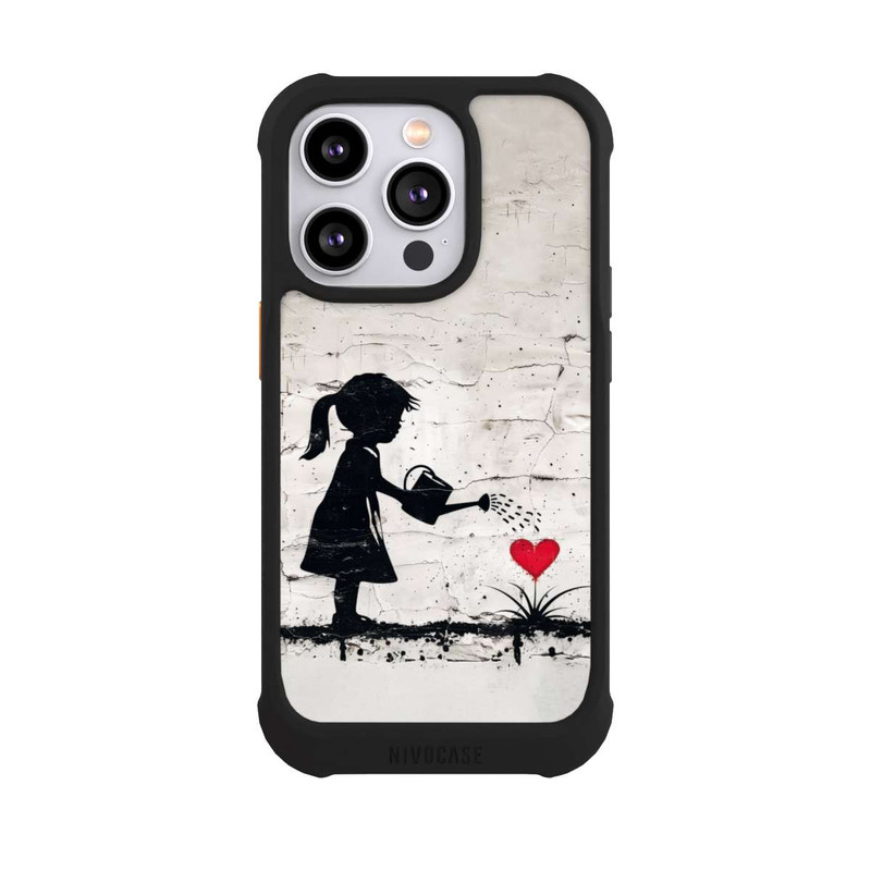 iPhone 14 Pro NIVOmax Girl Watering Bunch of Flowers 