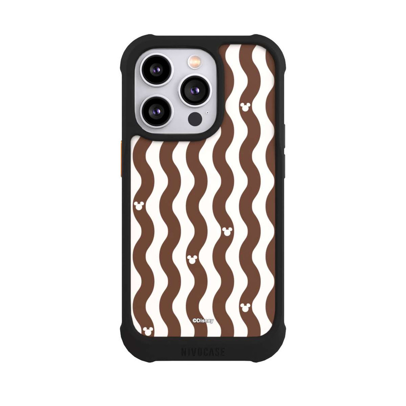 iPhone 14 Pro NIVOmax Micky Muster Braune Wellen