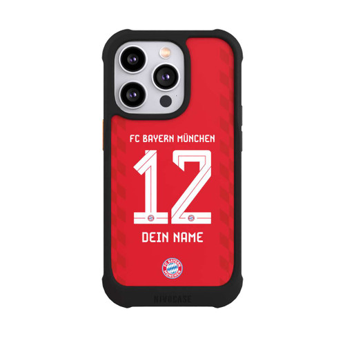 Apple iPhone 14 Pro NIVOmax FC Bayern München Trikot Personalisierbar 25-26