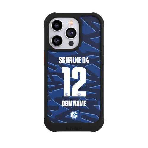 Apple iPhone 14 Pro NIVOmax Schalke 04 Trikot Personalisierbar 25-26