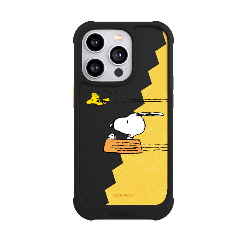 iPhone 14 Pro NIVOmax Peanuts-Snoopy und Woodstock Transparent