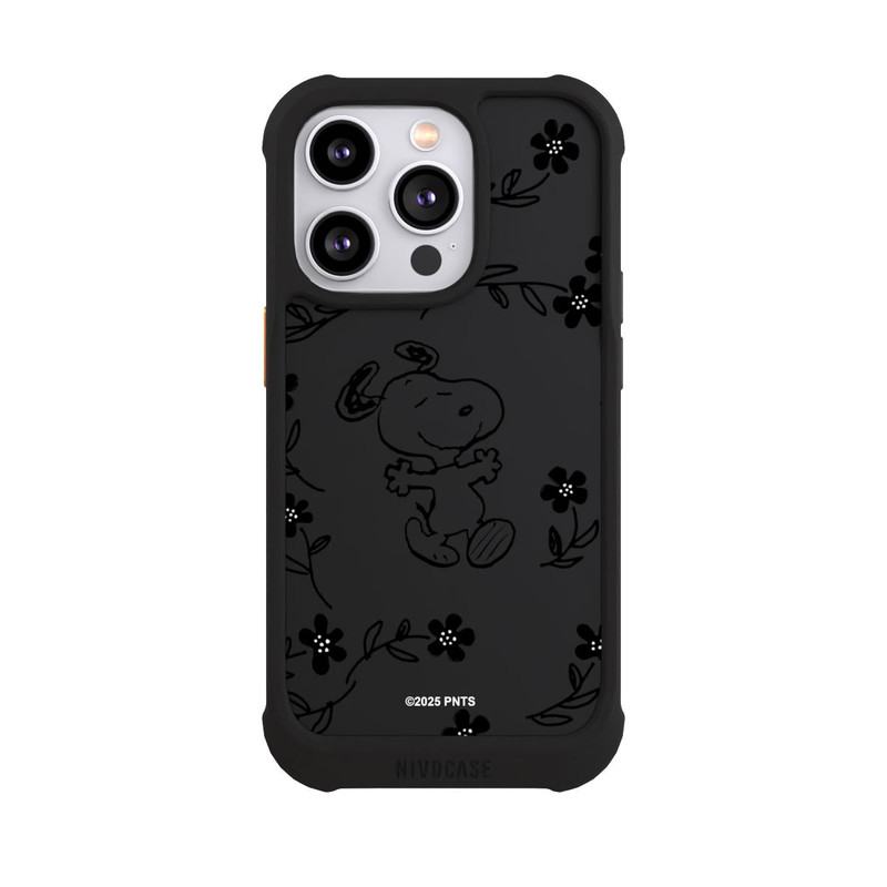 iPhone 14 Pro NIVOmax Snoopy und Flowers Transparent