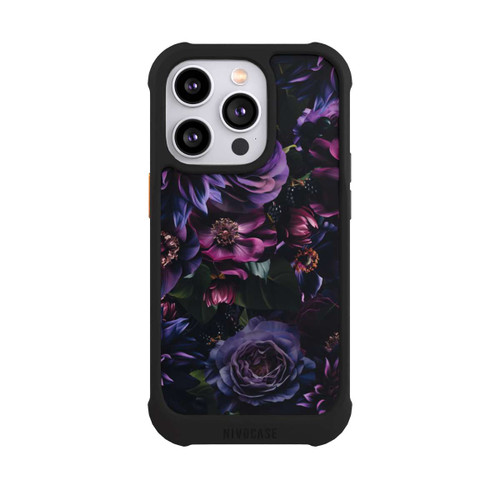 Apple iPhone 14 Pro NIVOmax Dunkle Lila Blüten 