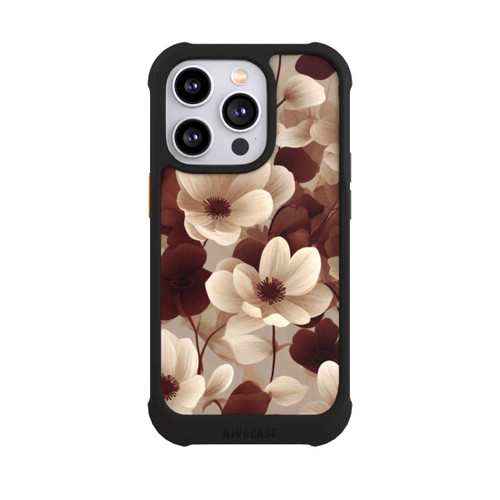 Apple iPhone 14 Pro NIVOmax Naturfarbenes Blumenmuster mit KI