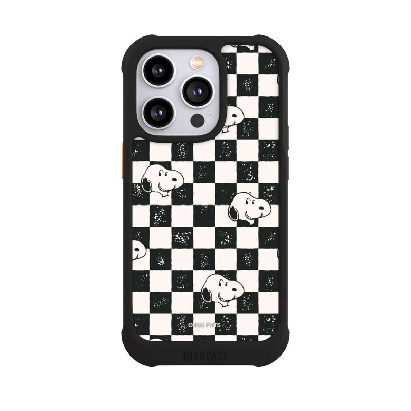 iPhone 14 Pro NIVOmax Snoopy Heads Checked Pattern