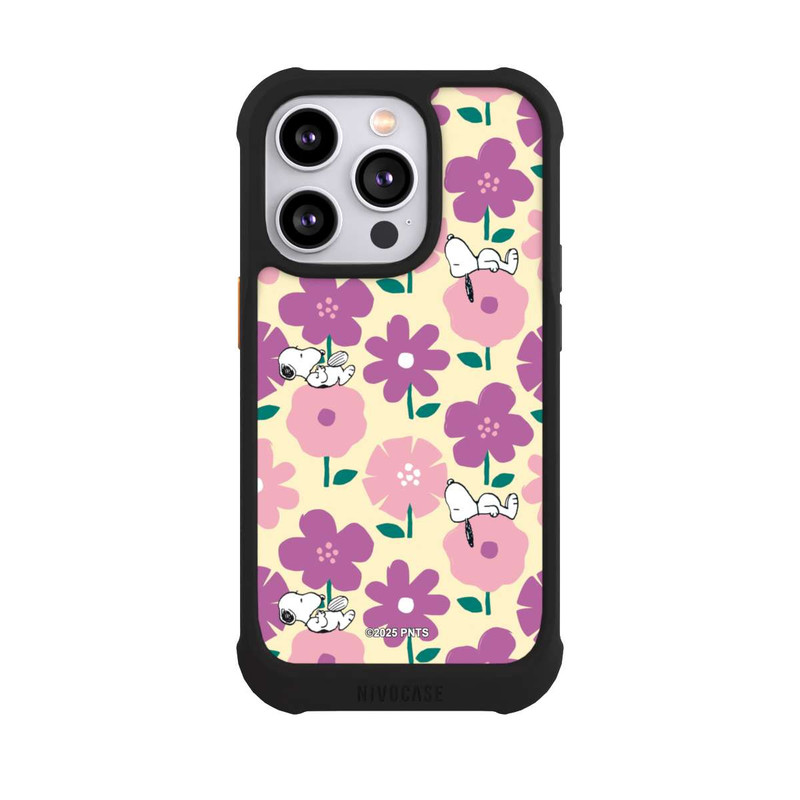 iPhone 14 Pro NIVOmax Peanuts Flower Pattern Yellow
