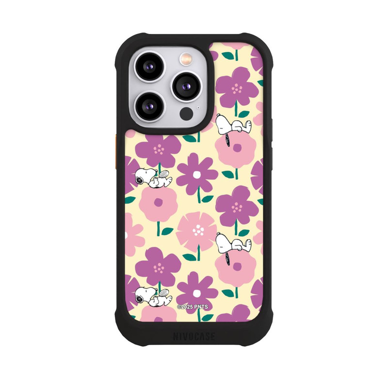 iPhone 14 Pro NIVOmax Peanuts Flower Pattern Yellow