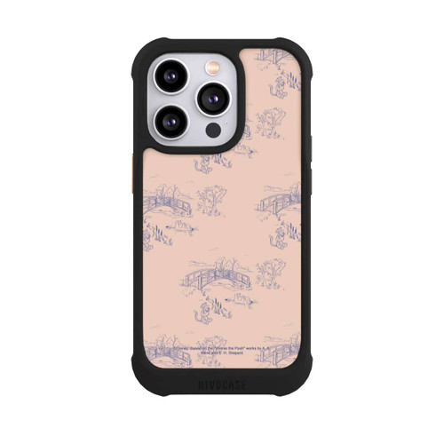Apple iPhone 14 Pro NIVOmax Winnie Puuh Keramik Muster Brücke Pink