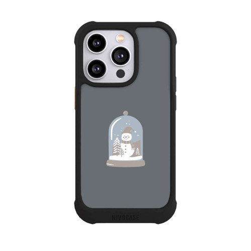Apple iPhone 14 Pro NIVOmax Minimalistische Schneekugel mit Schneemann