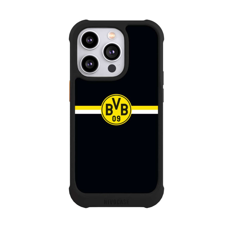 iPhone 14 Pro NIVOmax BVB Logo Stripes