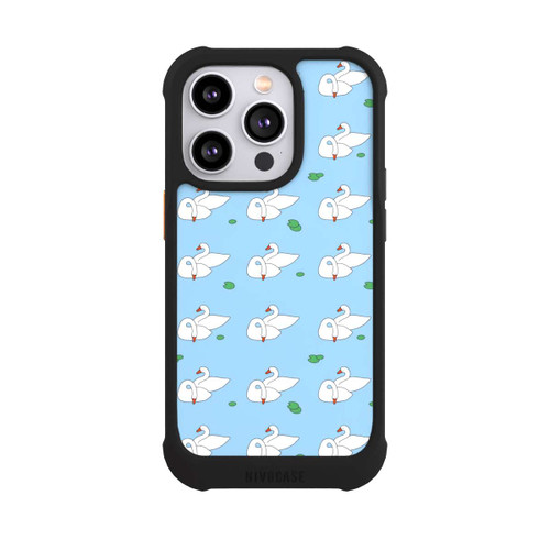 Apple iPhone 14 Pro NIVOmax Ducks Pattern Blue Pond