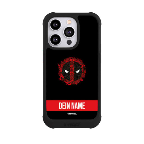 Apple iPhone 14 Pro NIVOmax Deadpool Logo Personalisierbar