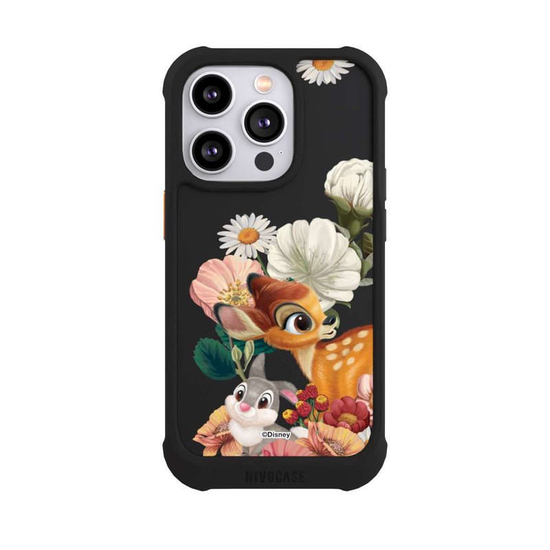 iPhone 14 Pro NIVOmax Bambi and Thumper Flowers Transparent