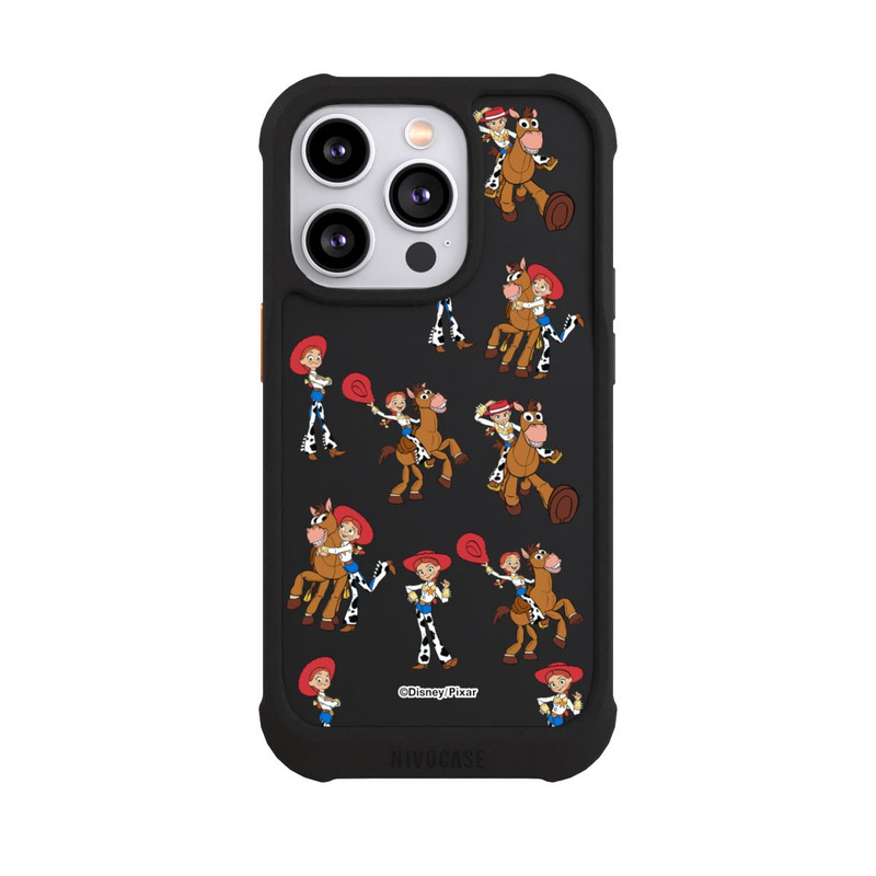 iPhone 14 Pro NIVOmax Toy Story 5 Jessie Cowboy Pattern Transparent