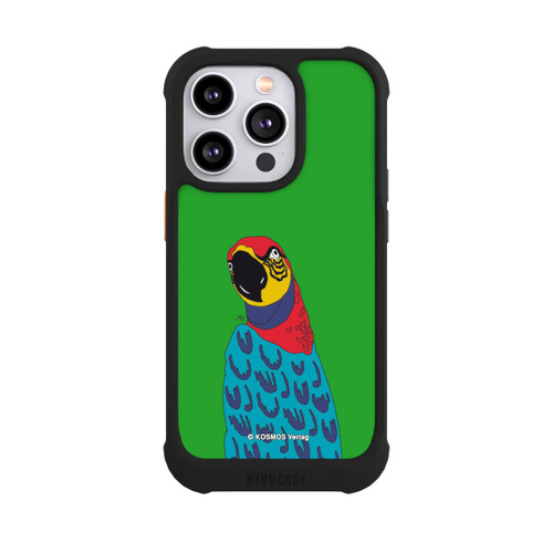 Apple iPhone 14 Pro NIVOmax Drei Fragezeichen und der Super-Papagei