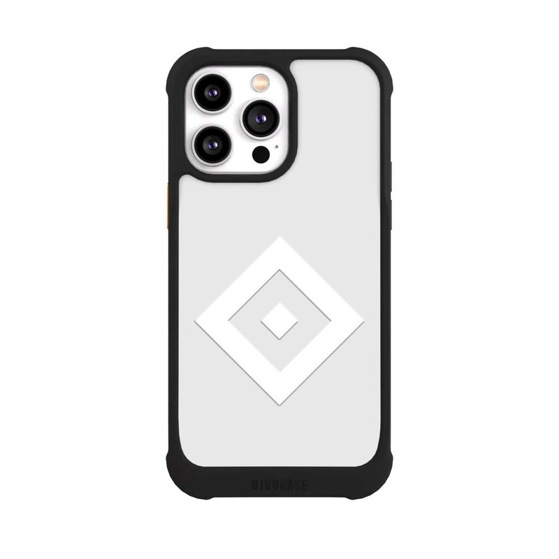 iPhone 14 Pro Max NIVOmax Rauten Logo auf HSV Grau