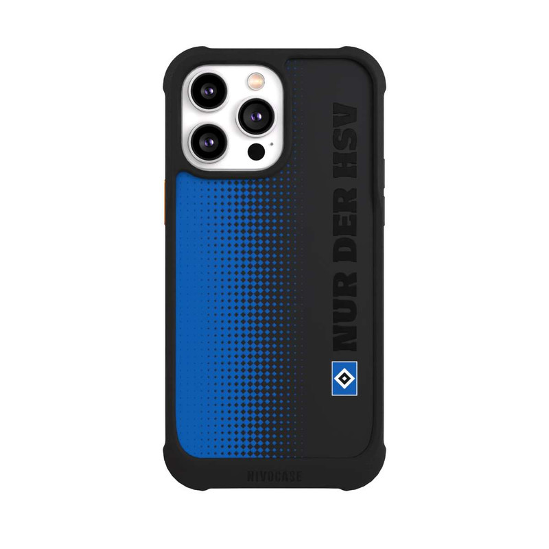 iPhone 14 Pro Max NIVOmax Nur der HSV - Rautenraster Blau - ohne Hintergrund