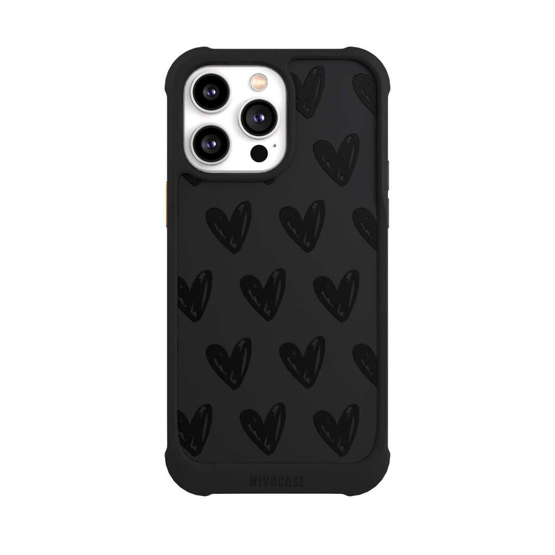iPhone 14 Pro Max NIVOmax Herzen Schwarz ohne Hintergrund