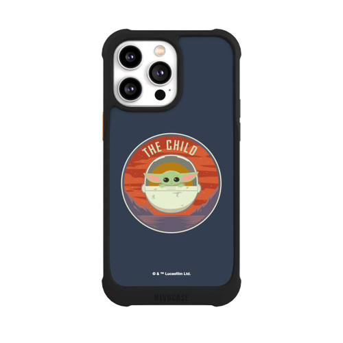 Apple iPhone 14 Pro Max NIVOmax The Child Abzeichen Blau