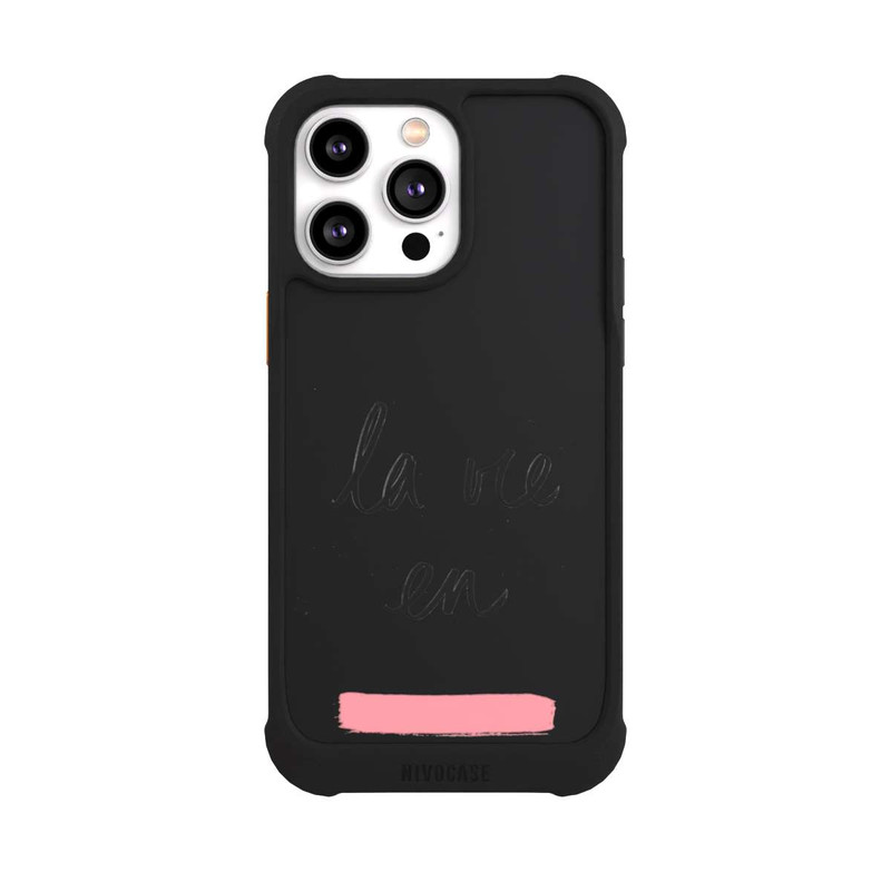 iPhone 14 Pro Max NIVOmax La vie en Rosa Transparent
