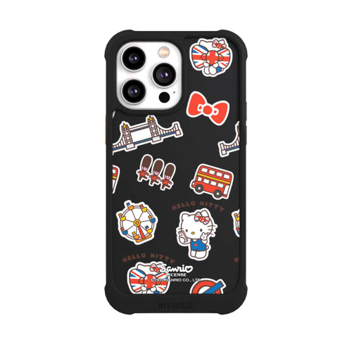 Apple iPhone 14 Pro Max NIVOmax Hello Kitty Londoner Abzeichen Transparent