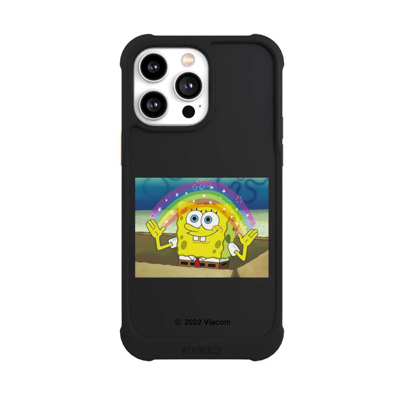 iPhone 14 Pro Max NIVOmax Spongebob - Regenbogen Meme transparent