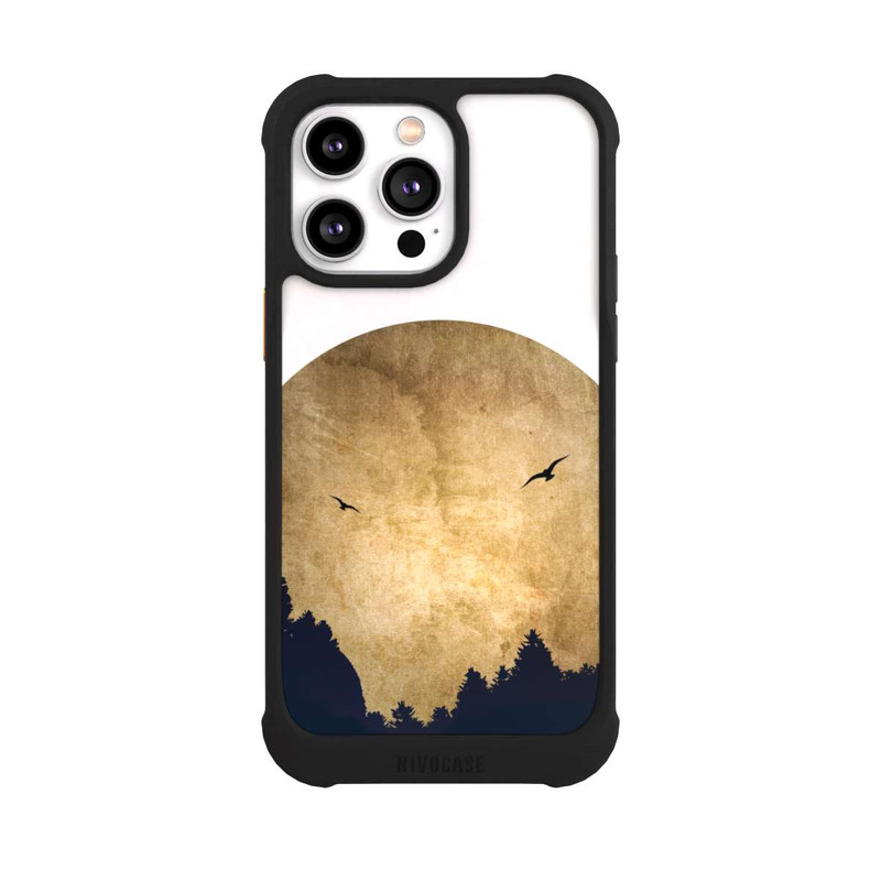 iPhone 14 Pro Max NIVOmax Zwei Vögel vor Mond