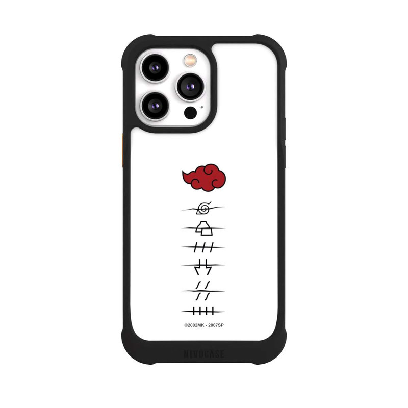 iPhone 14 Pro Max NIVOmax Akatsuki member symbols white