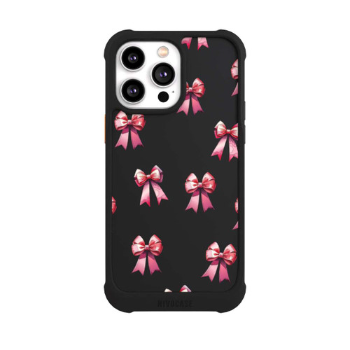 Apple iPhone 14 Pro Max NIVOmax Schleifen Muster Aquarell Pink