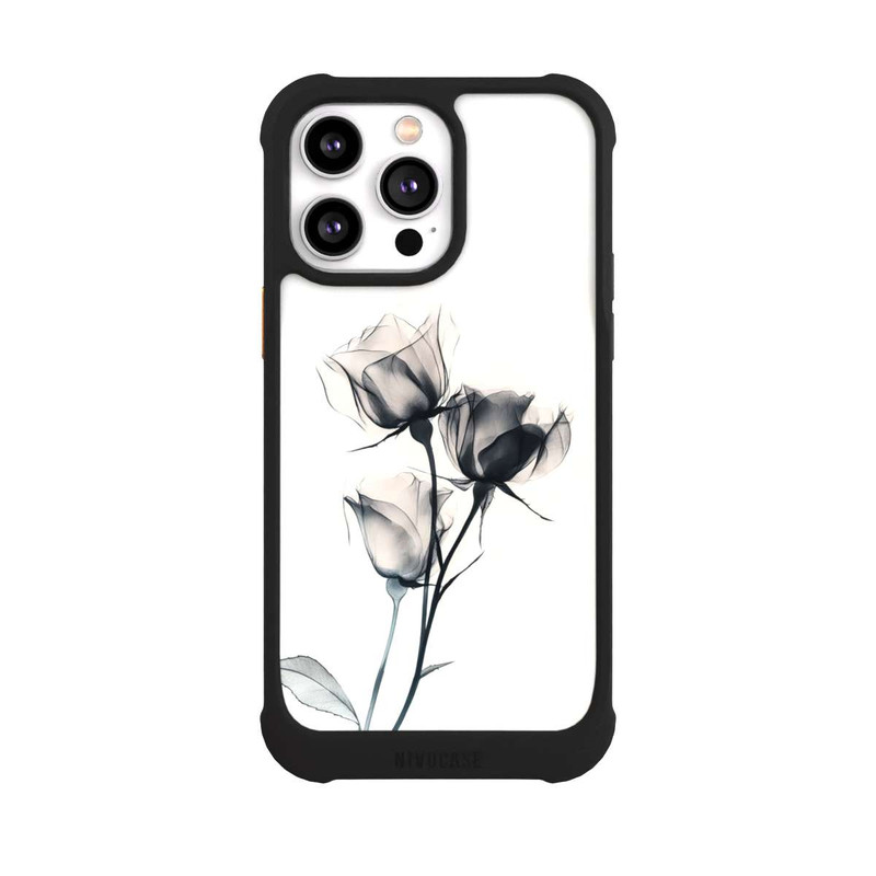 iPhone 14 Pro Max NIVOmax Schwarze Blume