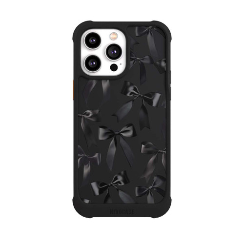 Apple iPhone 14 Pro Max NIVOmax Schwarze Satinschleifen