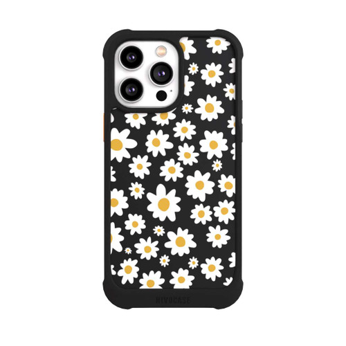 Apple iPhone 14 Pro Max NIVOmax Daisy Flower Seamless Pattern Transparent