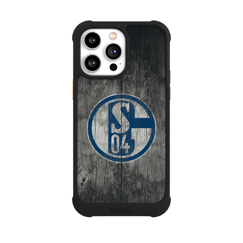 iPhone 14 Pro Max NIVOmax Schalke 04 Holz Look