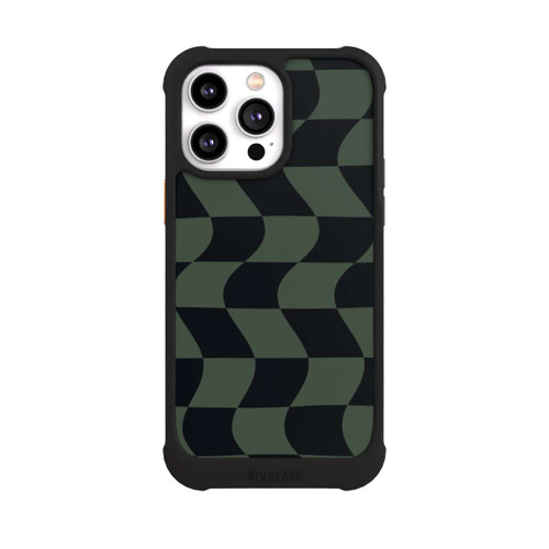 Apple iPhone 14 Pro Max NIVOmax Checked Pattern Green Black