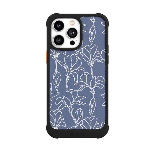 Apple iPhone 14 Pro Max NIVOmax Flower Silhouettes on Blue