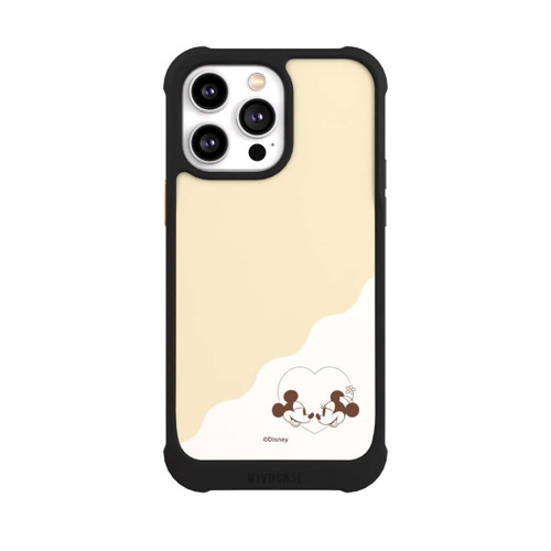 Apple iPhone 14 Pro Max NIVOmax Mickey and Minnie Love Heart Beige