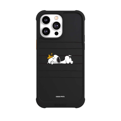 Apple iPhone 14 Pro Max NIVOmax Snoopy Woodstock Streifen Peanuts Transparent